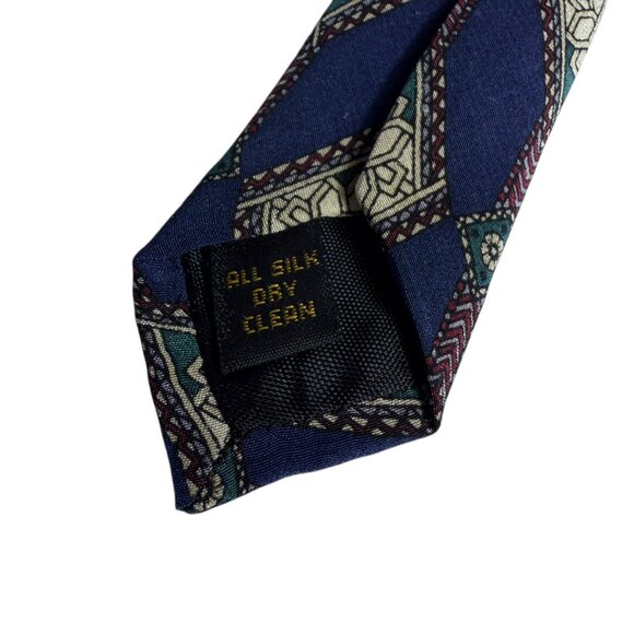 Vintage Mickey, Inc. Silk Tie โ Hidden Mickeys in Retro Geometric Print | EUC - Picture 4 of 4